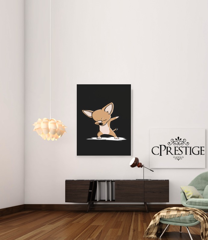  Funny Dabbing Chihuahua voor Bericht lijm 30 * 40 cm