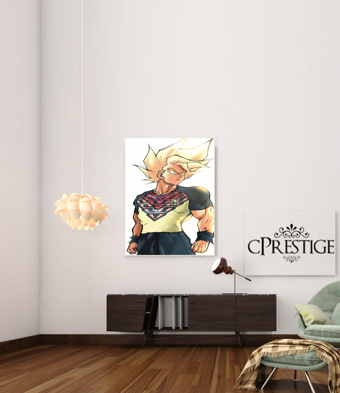  Goku saiyan America voor Bericht lijm 30 * 40 cm