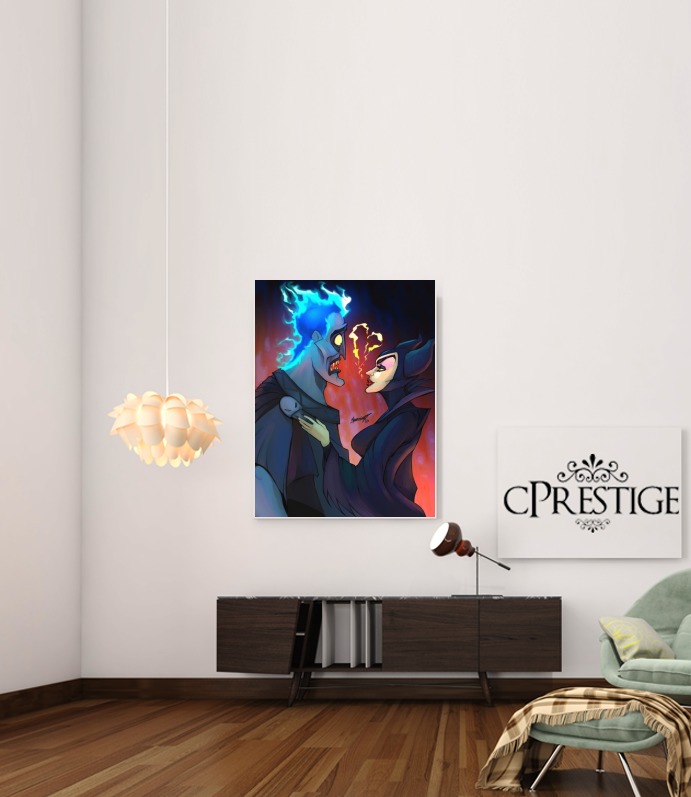  Hades x Maleficent voor Bericht lijm 30 * 40 cm