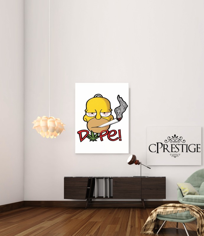  Homer Dope Weed Smoking Cannabis voor Bericht lijm 30 * 40 cm