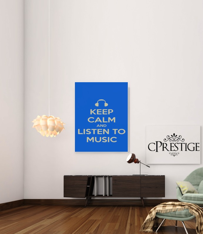  Keep Calm And Listen to Music voor Bericht lijm 30 * 40 cm