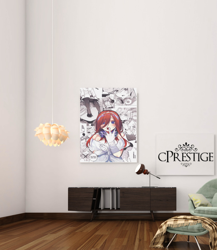  Nakano Miku Gotoubun No Hanayome voor Bericht lijm 30 * 40 cm