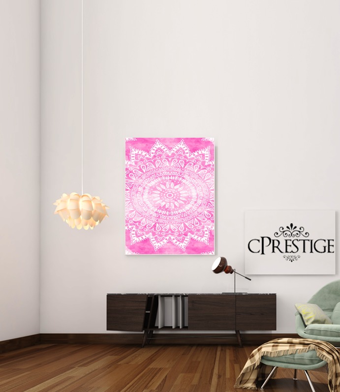  Pink Bohemian Boho Mandala voor Bericht lijm 30 * 40 cm