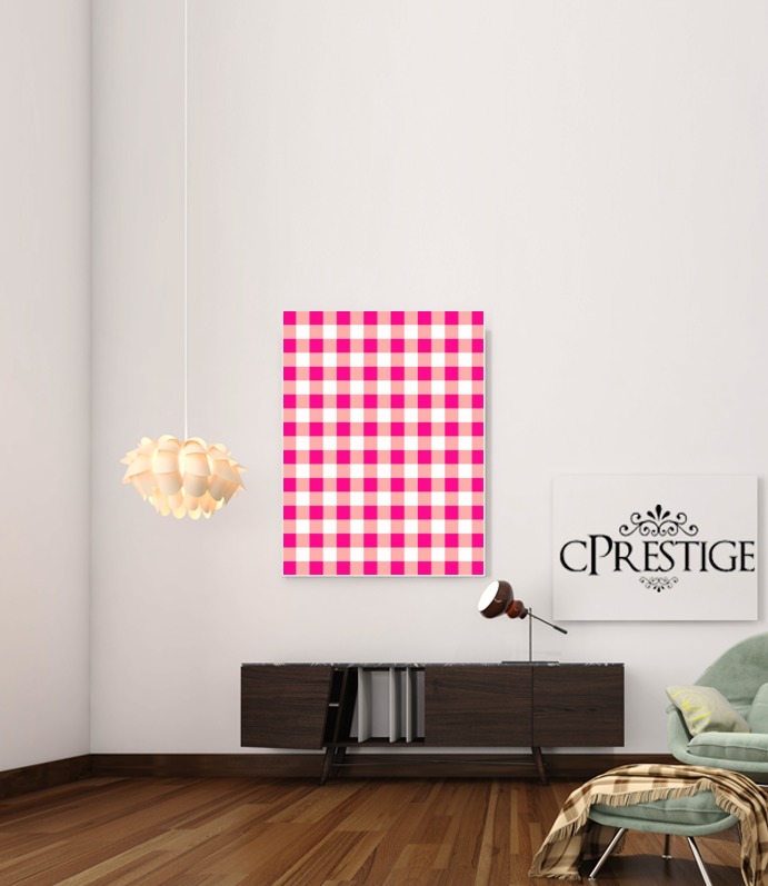  Pink Square Vichy voor Bericht lijm 30 * 40 cm