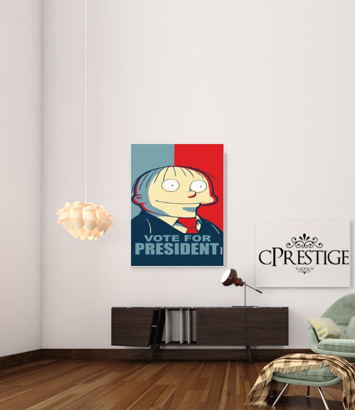  ralph wiggum vote for president voor Bericht lijm 30 * 40 cm