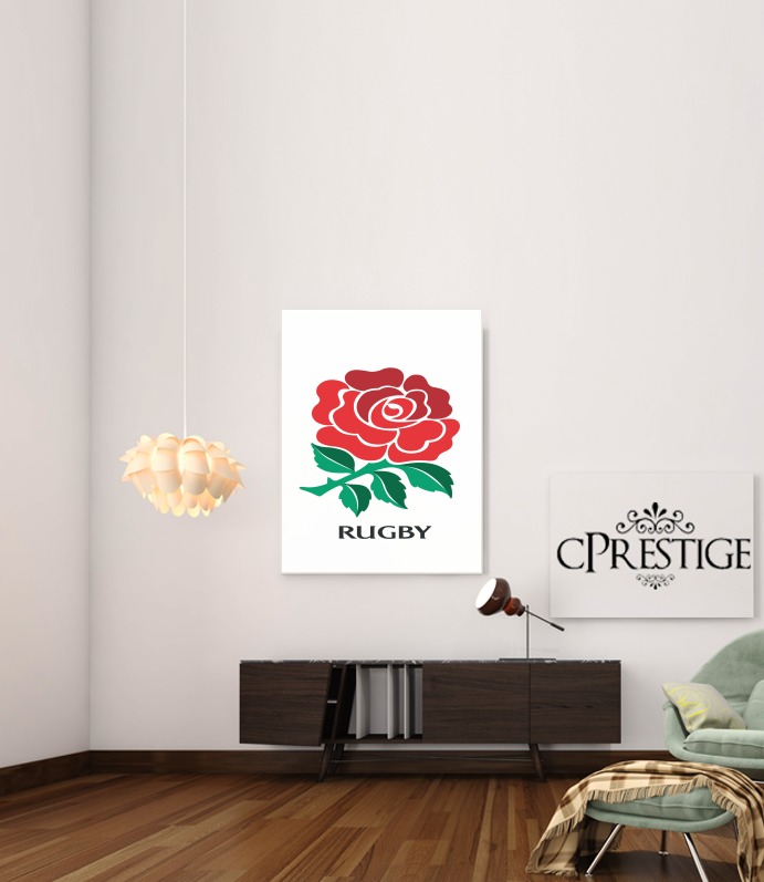  Rose Flower Rugby England voor Bericht lijm 30 * 40 cm