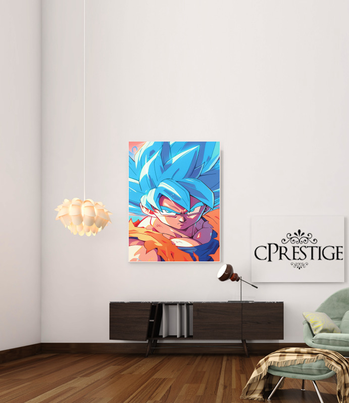  Saiyan God Blue  voor Bericht lijm 30 * 40 cm