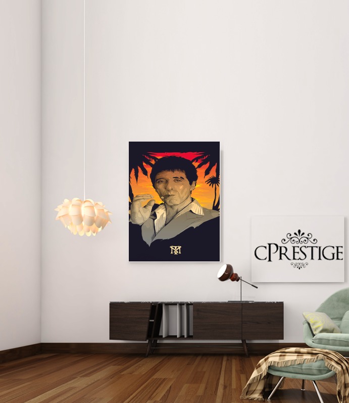  Scarface Tony Montana voor Bericht lijm 30 * 40 cm