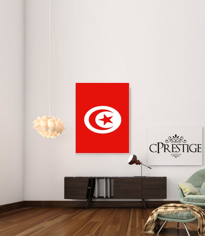  Flag of Tunisia voor Bericht lijm 30 * 40 cm