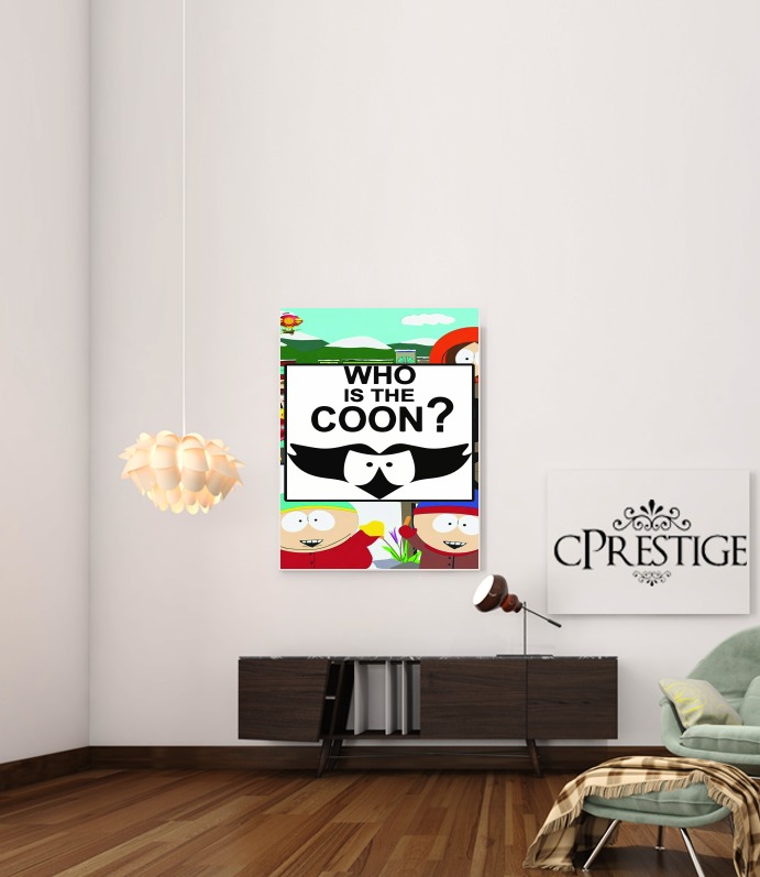  Who is the Coon ? Tribute South Park cartman voor Bericht lijm 30 * 40 cm