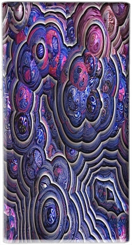  Blue pink bubble cells pattern voor draagbare externe back-up batterij 5000 mah Micro USB