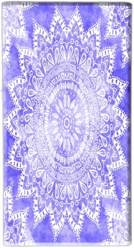  Bohemian Flower Mandala in purple voor draagbare externe back-up batterij 5000 mah Micro USB