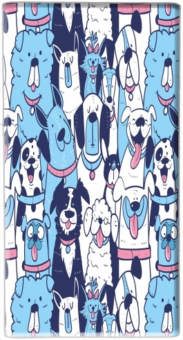  Dogs seamless pattern voor draagbare externe back-up batterij 5000 mah Micro USB