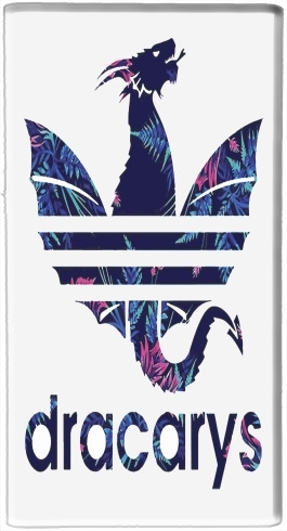  Dracarys Floral Blue voor draagbare externe back-up batterij 5000 mah Micro USB