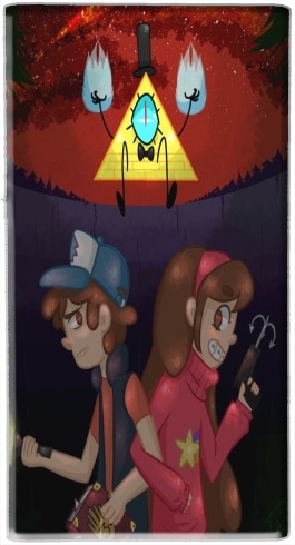  Gravity Falls Monster bill cipher Wheel voor draagbare externe back-up batterij 5000 mah Micro USB