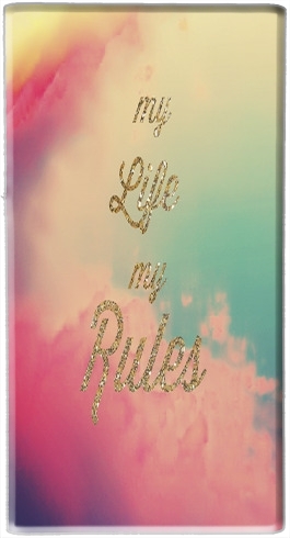  My life My rules voor draagbare externe back-up batterij 5000 mah Micro USB