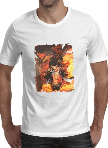  Ace Fire Portgas voor Mannen T-Shirt