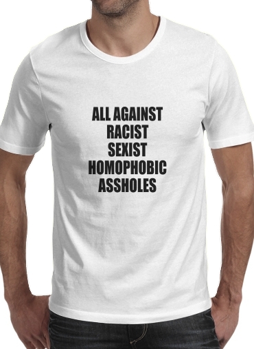  All against racist voor Mannen T-Shirt