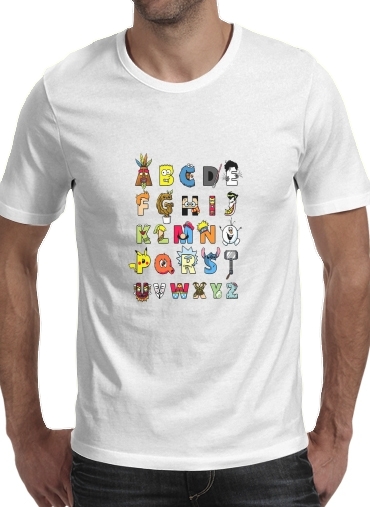  Alphabet Geek voor Mannen T-Shirt