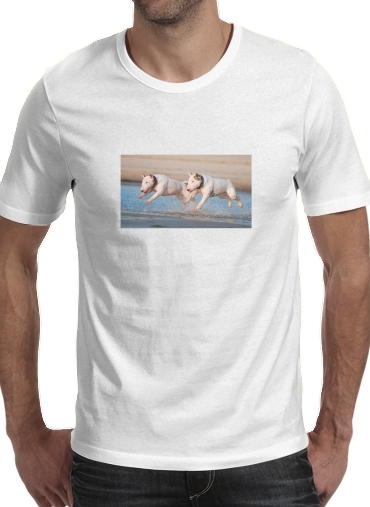  bull terrier Dogs voor Mannen T-Shirt