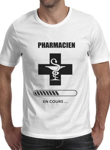 Cadeau etudiant Pharmacien en cours voor Mannen T-Shirt
