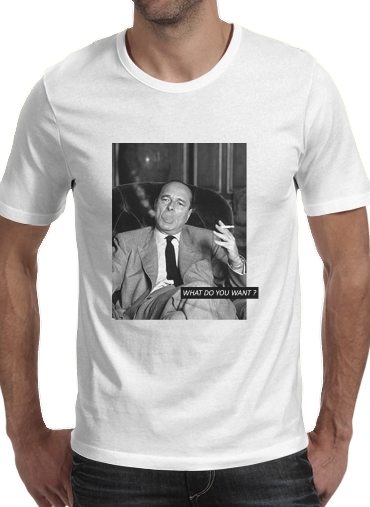  Chirac Smoking What do you want voor Mannen T-Shirt