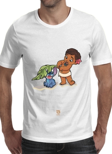  Disney Hangover Moana and Stich voor Mannen T-Shirt