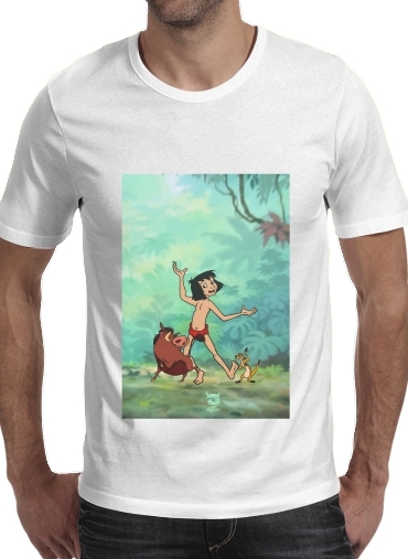  Disney Hangover Mowgli Timon and Pumbaa  voor Mannen T-Shirt