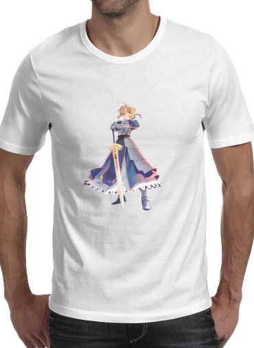  Fate Zero Fate stay Night Saber King Of Knights voor Mannen T-Shirt