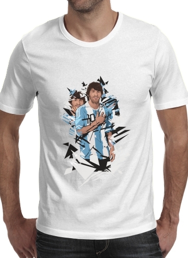  Football Legends: Lionel Messi Argentina voor Mannen T-Shirt