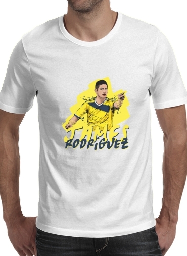  Football Stars: James Rodriguez - Colombia voor Mannen T-Shirt