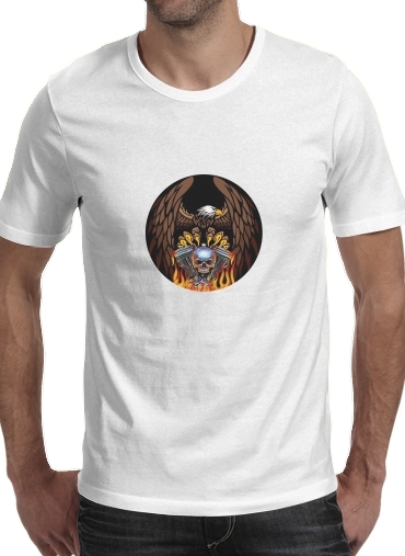  Harley Davidson Skull Engine voor Mannen T-Shirt