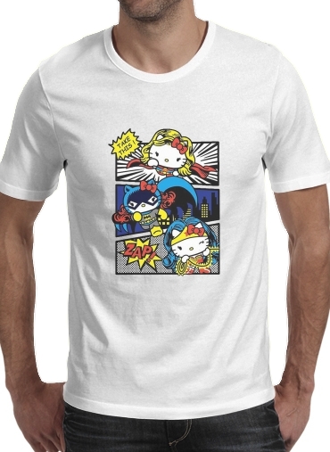  Hello Kitty X Heroes voor Mannen T-Shirt