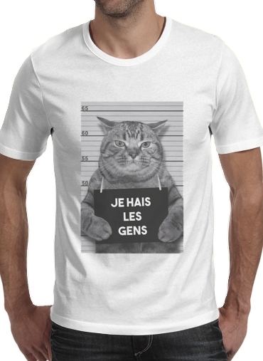  I hate people Cat Jail voor Mannen T-Shirt