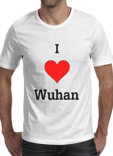  I love Wuhan Coronavirus voor Mannen T-Shirt