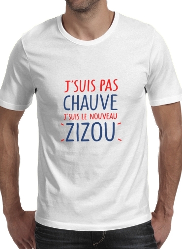  Je ne suis pas chauve Je suis le nouveau ZiZou voor Mannen T-Shirt