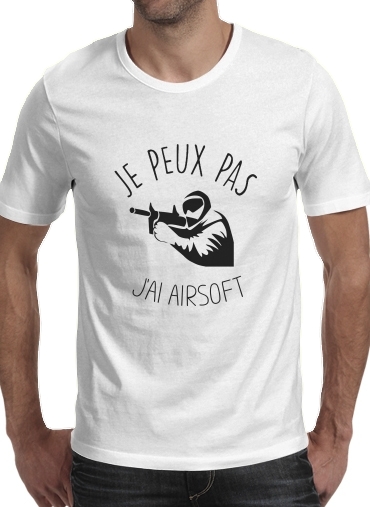  Je peux pas jai Airsoft Paintball voor Mannen T-Shirt