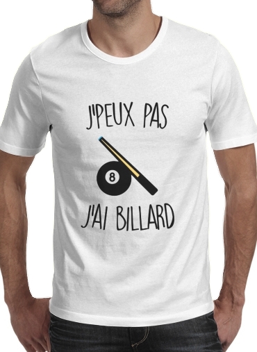  Je peux pas jai billard voor Mannen T-Shirt