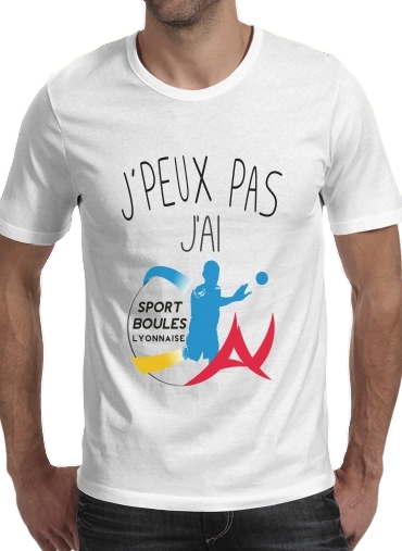  Je peux pas jai boules lyonnaise voor Mannen T-Shirt