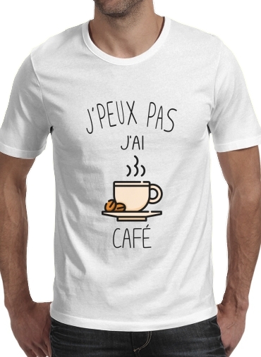  Je peux pas jai cafe voor Mannen T-Shirt