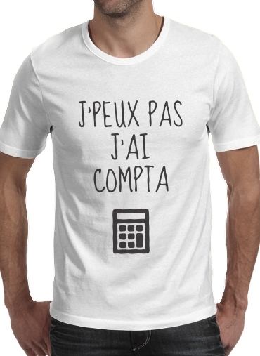  Je peux pas jai compta voor Mannen T-Shirt