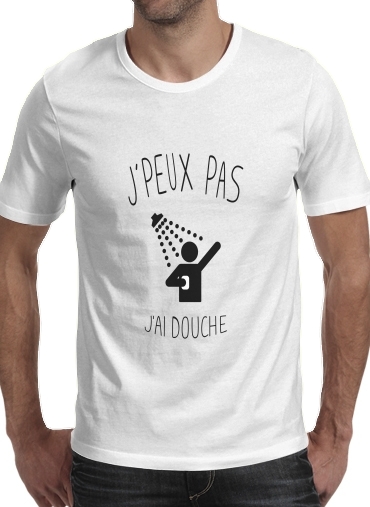  Je peux pas jai douche voor Mannen T-Shirt