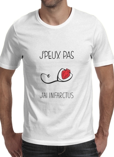  Je peux pas jai infarctus Maladie du coeur voor Mannen T-Shirt