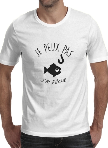  Je peux pas jai peche voor Mannen T-Shirt