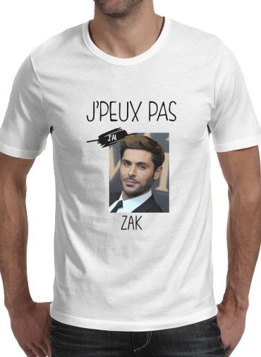  Je peux pas jai ZAK Efron voor Mannen T-Shirt