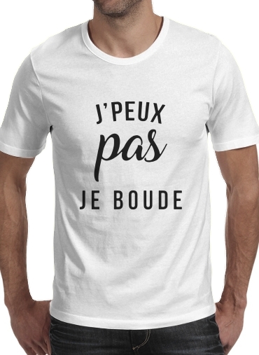  Je peux pas je boude voor Mannen T-Shirt