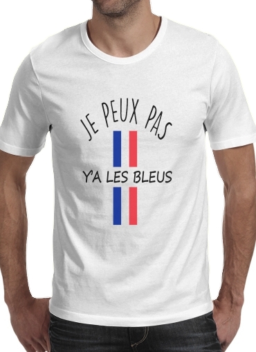  Je peux pas ya les bleus voor Mannen T-Shirt