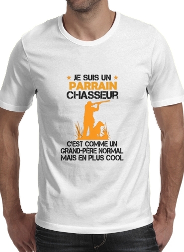  Je suis un parrain chasseur voor Mannen T-Shirt