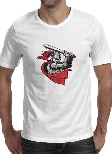  Knight with red cap voor Mannen T-Shirt