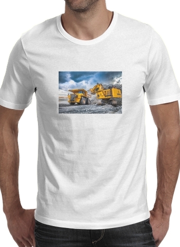  komatsu construction voor Mannen T-Shirt